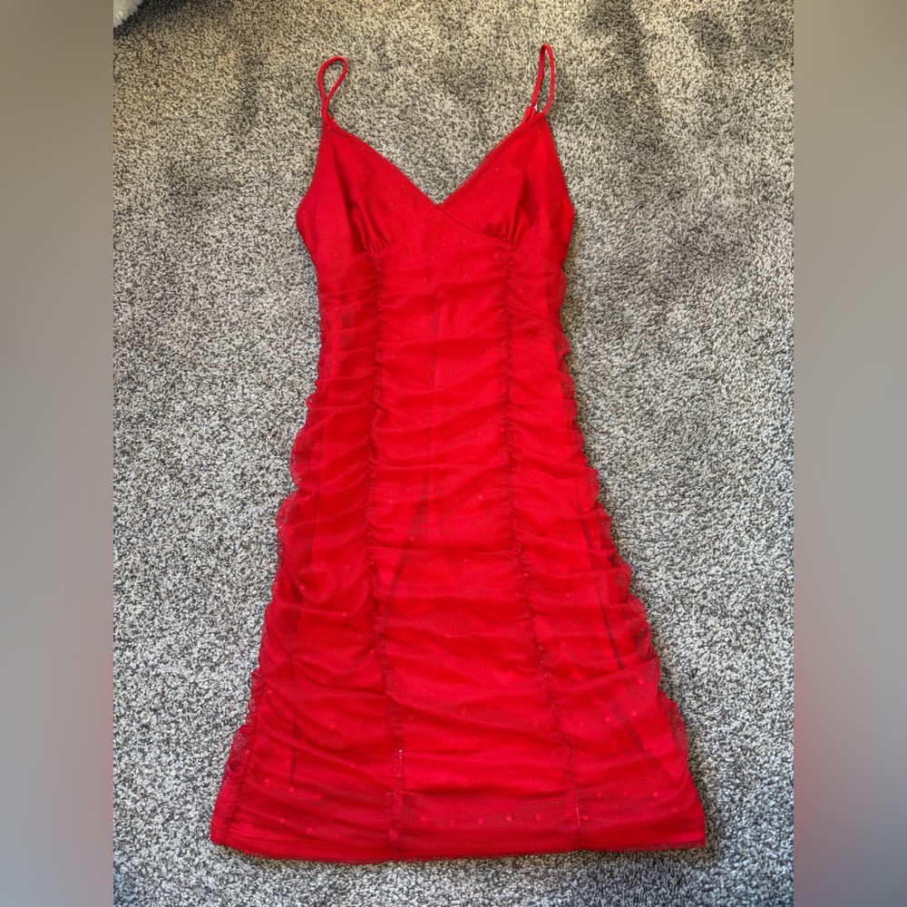 Lucy in the Sky Red Mini Dress